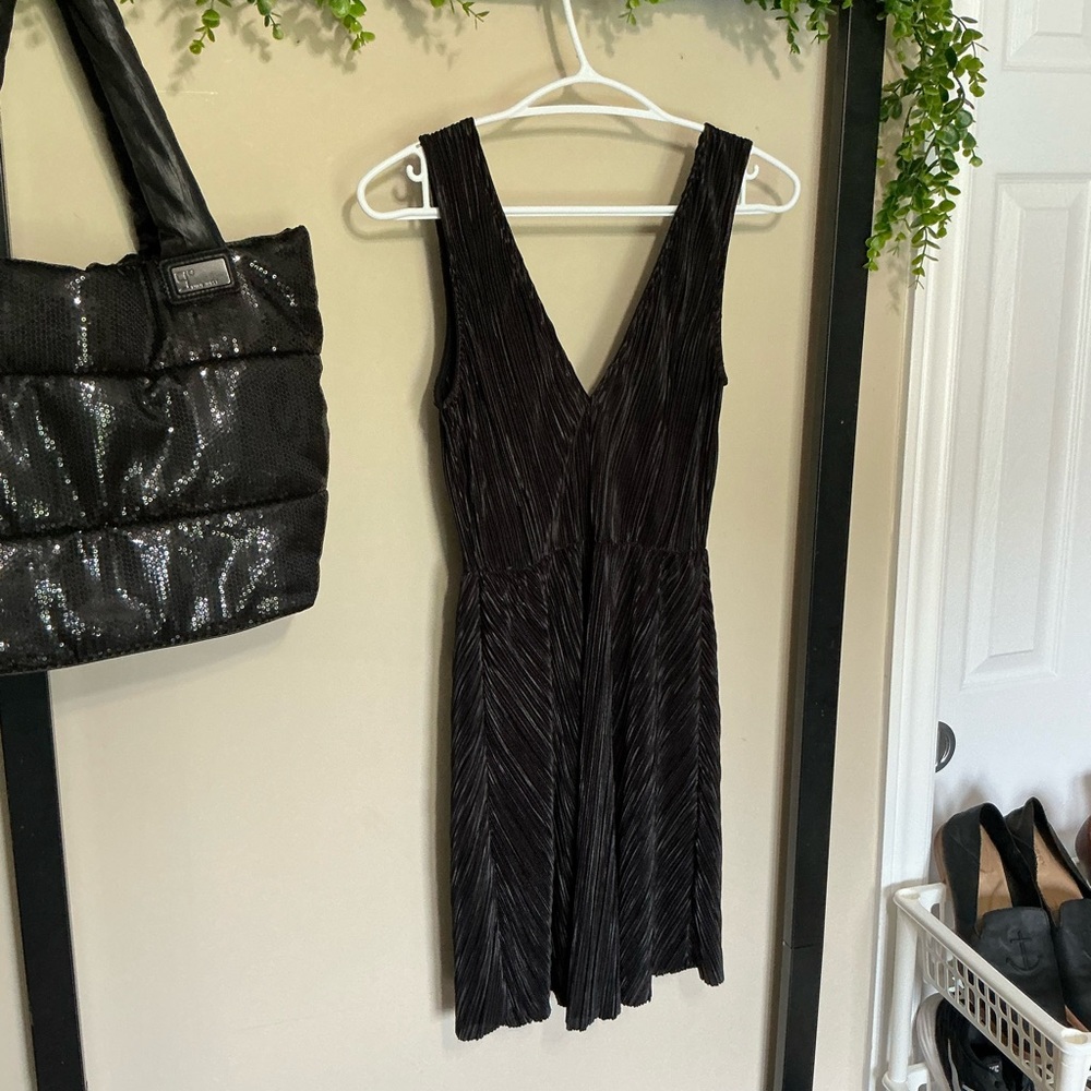 Divided Black Fit and Flare Romper
